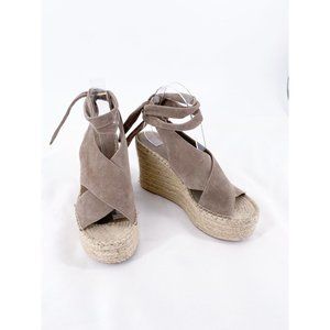 Marc Fisher Taupe Wedge Sandals